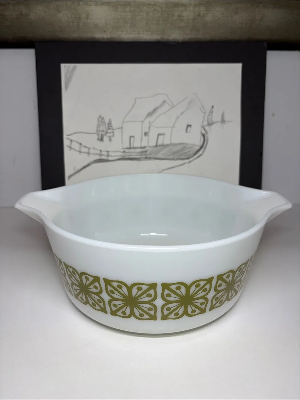 Pyrex 1960 (475-B)Cinderella round casserole bowl